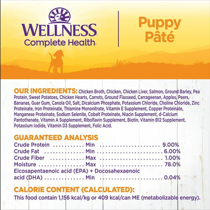Purrfect Pet Kingdom® - Wellness Puppy Chicken and Salmon Wet Dog Food (12.5oz) - Wet Dog Food