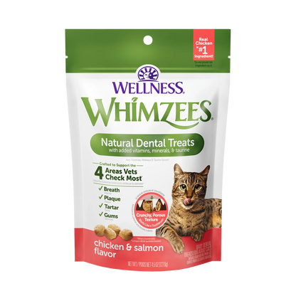 Purrfect Pet Kingdom® - Whimzee Cat Chicken and Salmon Dental Treats (2oz) - Cat Treats