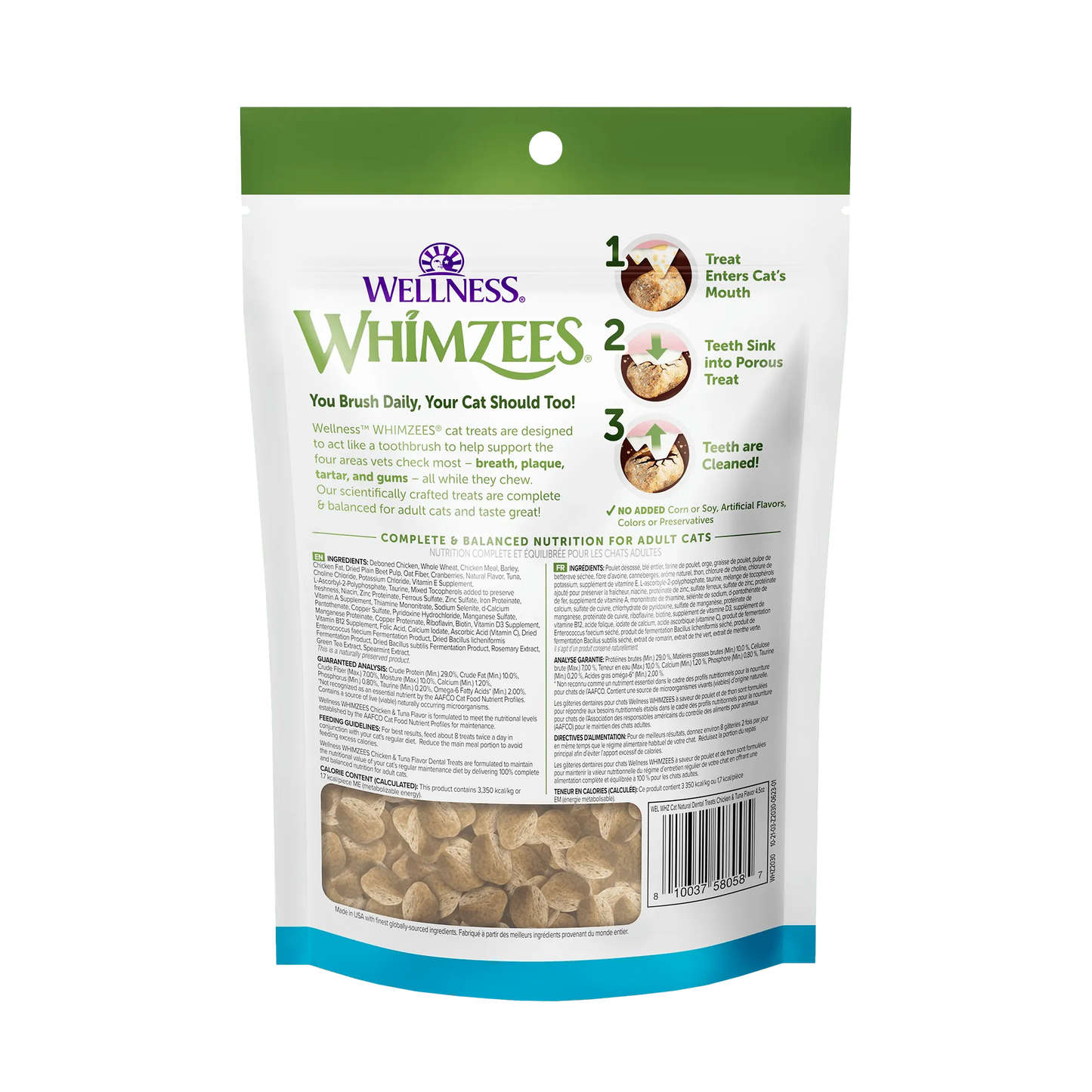 Purrfect Pet Kingdom Whimzee Cat Dental Treats in Chicken Tuna flavor, 4.99 size, perfect for keeping your cat's teeth hea...