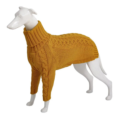 Purrfect Pet Kingdom® - Winter Solid High Collar Dog Sweater Pet Products - Pet Sweaters