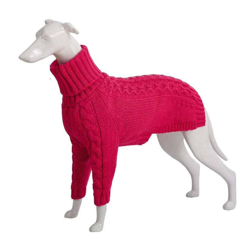 Purrfect Pet Kingdom® - Winter Solid High Collar Dog Sweater Pet Products - Pet Sweaters