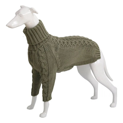 Purrfect Pet Kingdom® - Winter Solid High Collar Dog Sweater Pet Products - Pet Sweaters