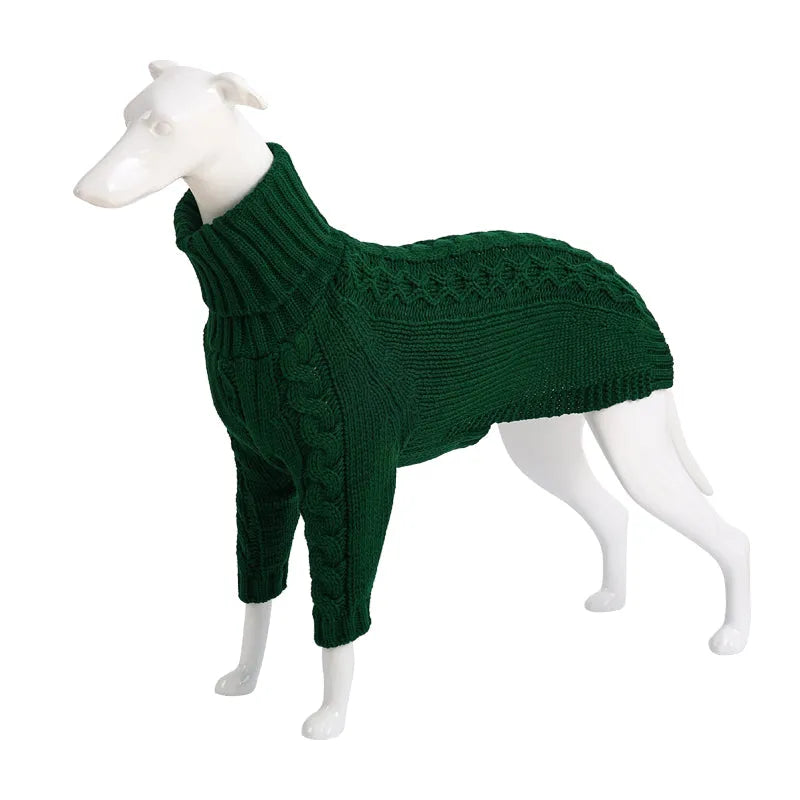 Purrfect Pet Kingdom® - Winter Solid High Collar Dog Sweater Pet Products - Pet Sweaters