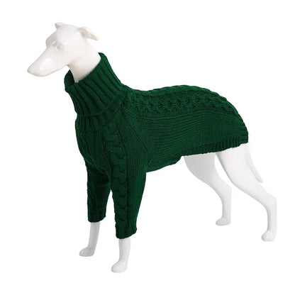 Purrfect Pet Kingdom® - Winter Solid High Collar Dog Sweater Pet Products - Pet Sweaters