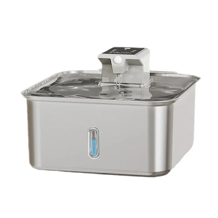 Purrfect Pet Kingdom® - Wireless Cat Water Fountain Stainless Steel Rechargeable - Water Fountains