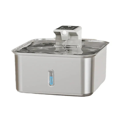 Purrfect Pet Kingdom® - Wireless Cat Water Fountain Stainless Steel Rechargeable - 0