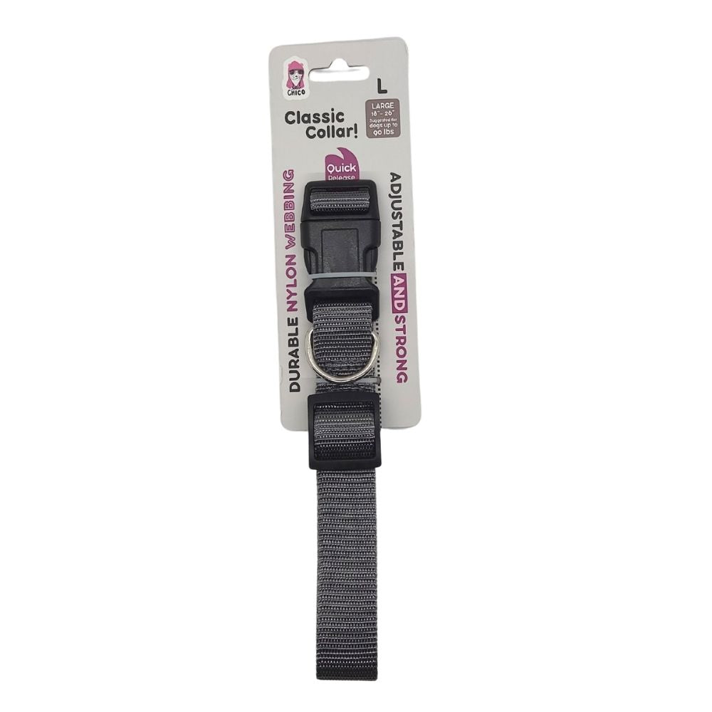 Dog Collar Quick-Release Nylon Collar Stylish Durable Essent - lifestyle product image for dog collar