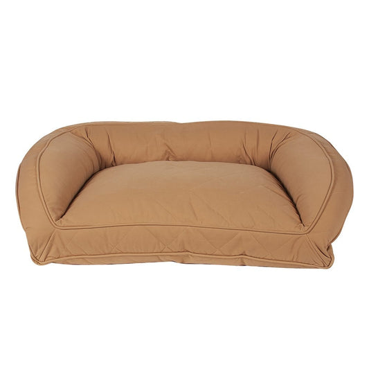 Quilted Microfiber Bolster Dog Bed