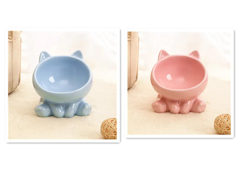 Ceramic Cat Bowl Comfortfeast Design - Purrfect Pet Kingdom