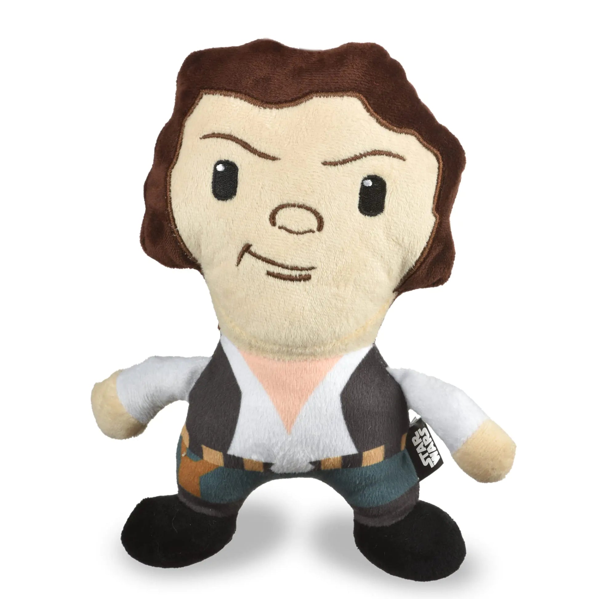 Star Wars 9" Han Solo Plush Squeaker Toy | 9” Han Solo Plush Squeaker Pet Toy | Star Wars Toy for Dogs Han Solo Stuffed Animal 6 inch | Dog Chew Toy 9 InchFF19166 - Dog Toys Squeaking - Berry Charmz