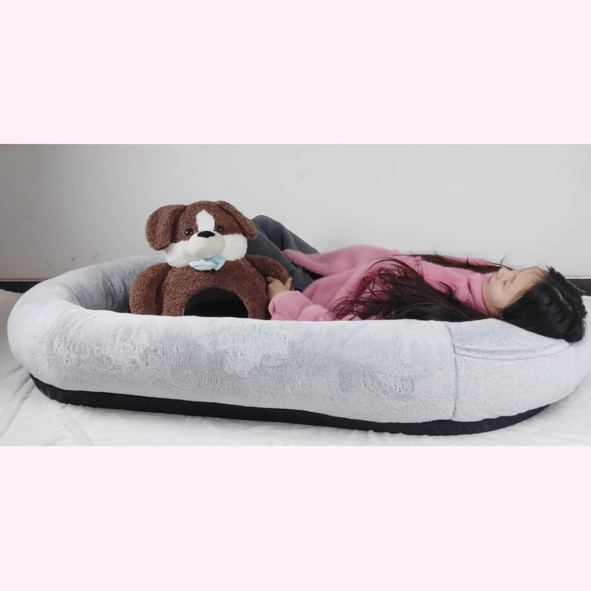 Oversized Human Dog Bed - Removable & Washable - Mimarta - Gradient Gray Regular - 175x90x30CM - 36FK53VMX