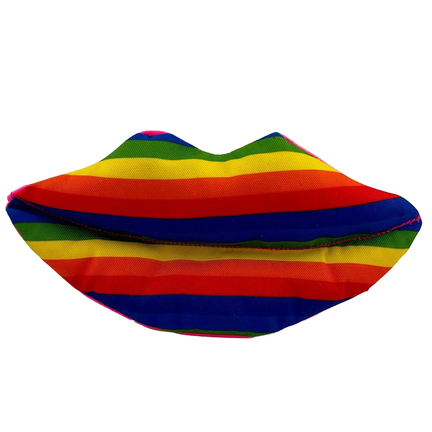 Colorful Rainbow Lips dog toy by Purrfect Pet Kingdom in large size, perfect for playful pups. Ideal for dog lovers!