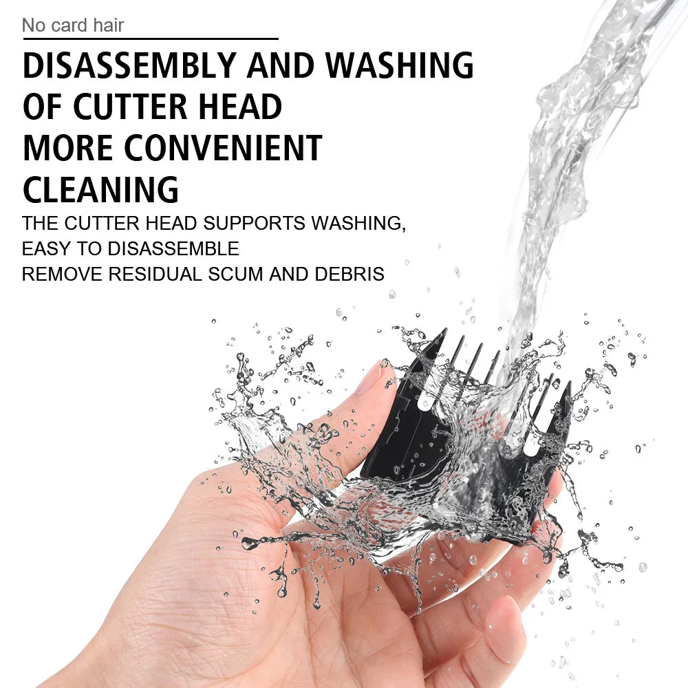 Rechargeable pet clippers for home use with a removable head for easy cleaning and maintenance