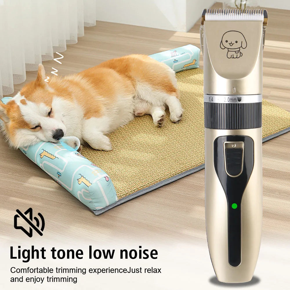 WTN Essentials rechargeable pet clippers for home use with low noise for comfortable trimming