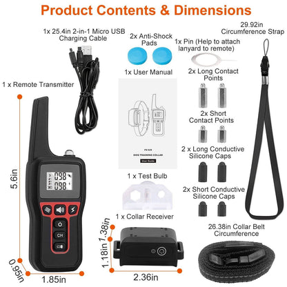 Purrfect Pet Kingdom Rechargeable Waterproof Dog Collar Purrfect Pet Kingdom