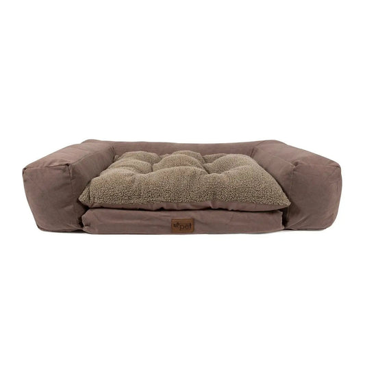 K9 Outdoors rectangle pet couch with plush cushioning for ultimate comfort for dogs