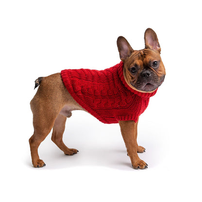 Purrfect Pet Kingdom Red Dog Sweater – Cozy Knit Coat Purrfect Pet Kingdom