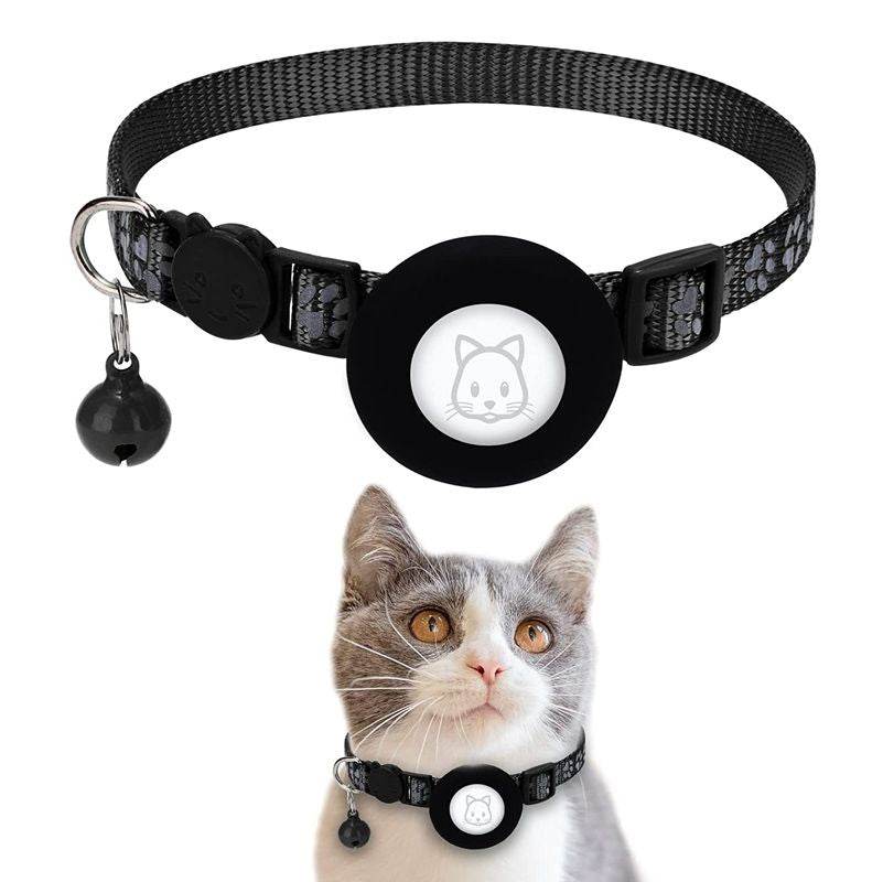 Purrfect Pet Kingdom Reflective Cat Collar with Bell Pet Supplies Black Purrfect Pet Kingdom