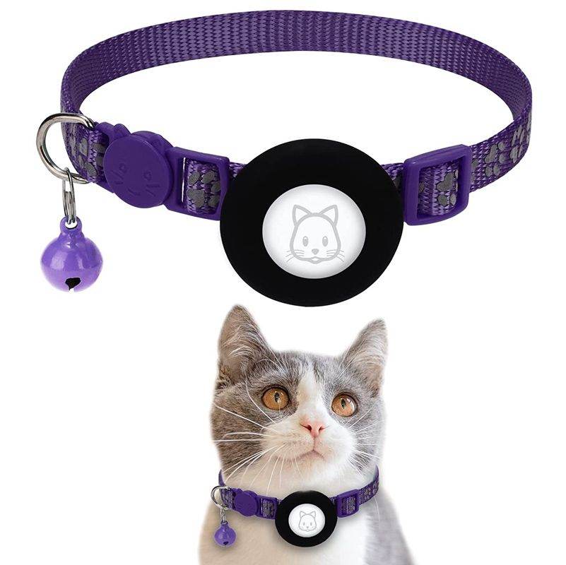 Purrfect Pet Kingdom Reflective Cat Collar with Bell Pet Supplies Purple Purrfect Pet Kingdom