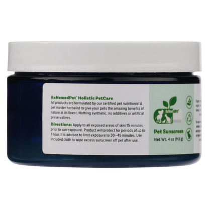 ReNewedPet - 4-ALL PETS SUNSCREEN - Pet Grooming