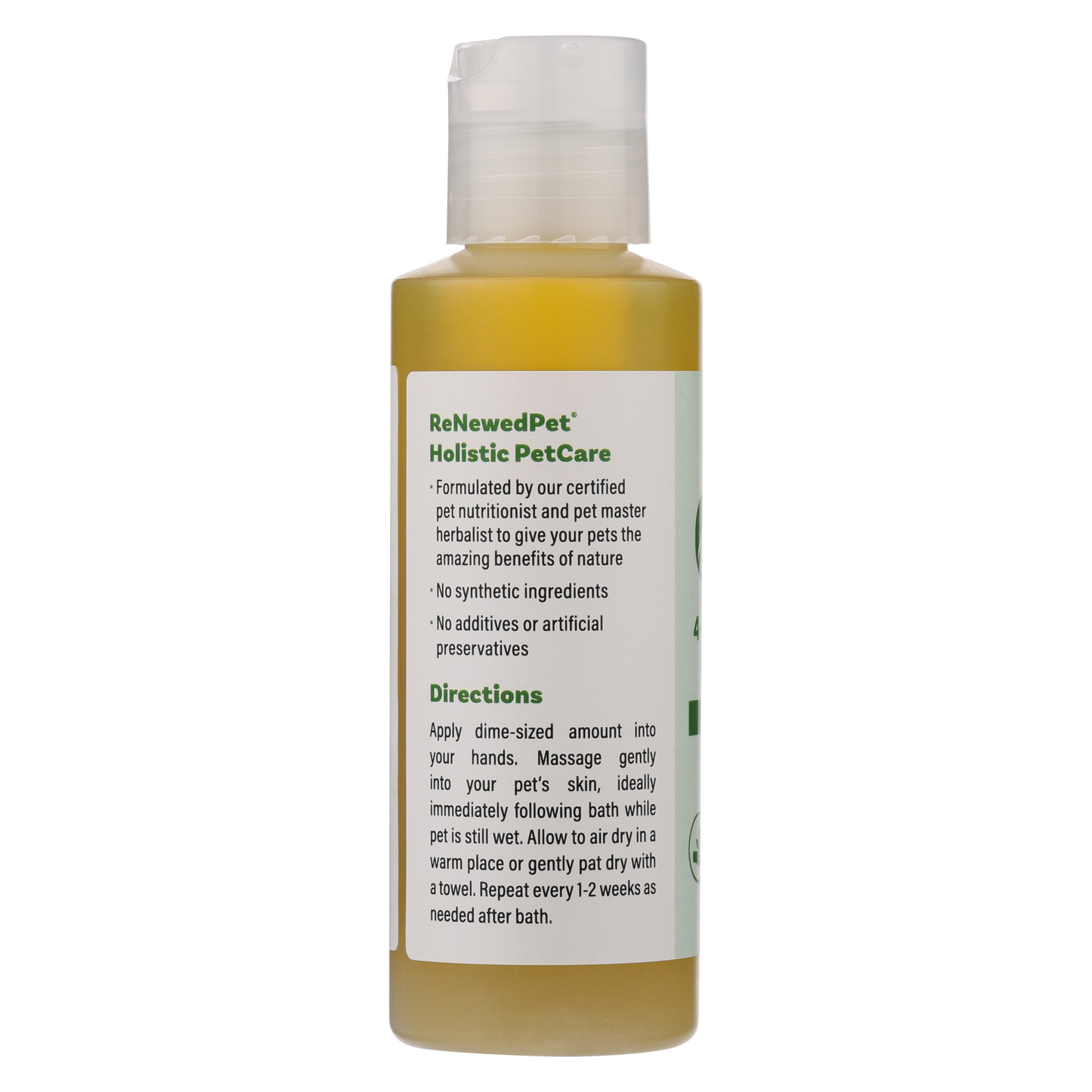 ReNewedPet moisturizing conditioner for hairless dogs with natural ingredients for healthy skin care