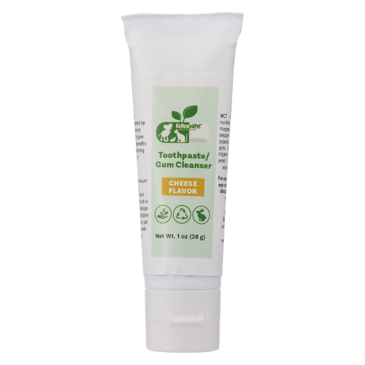 ReNewedPet - Pet Toothpaste - Natural Gum Cleanser Oral Care Gel for Pets - Pet ToothBrush