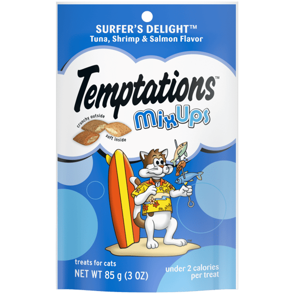 Temptations Mixups Surfers Delight Cat Treat - Cat Treats - The Family Pet