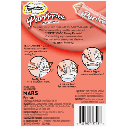 Temptations Creamy Salmon Cat Treat (1.7oz)
