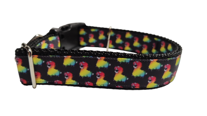 Rainbow Llamacorn Nylon Dog Collar