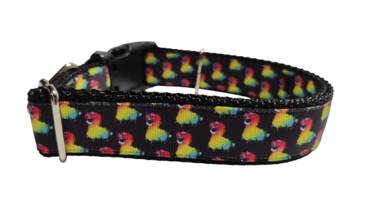 Rainbow Llamacorn Nylon Dog Collar