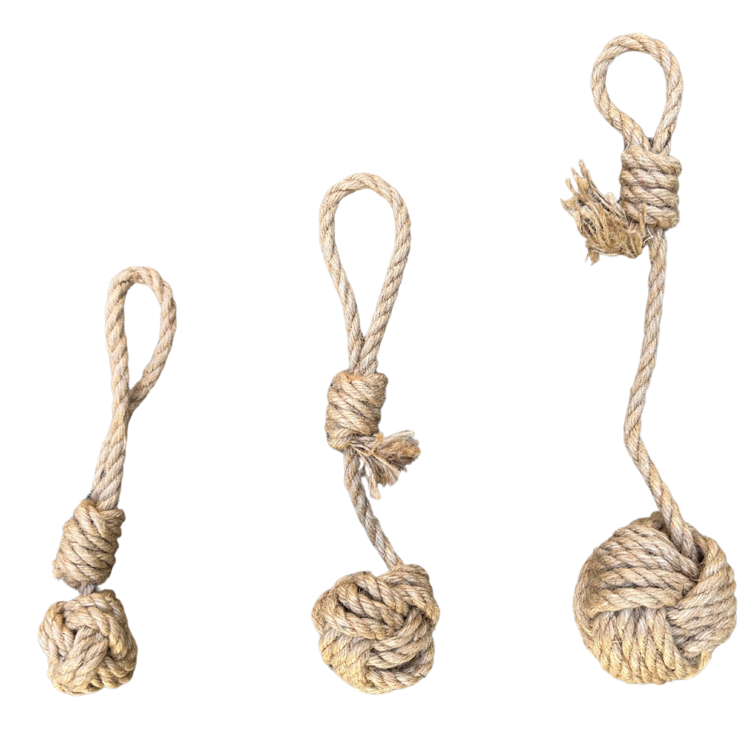 hemp rope dog tug toy - Purrfect Pet Kingdom