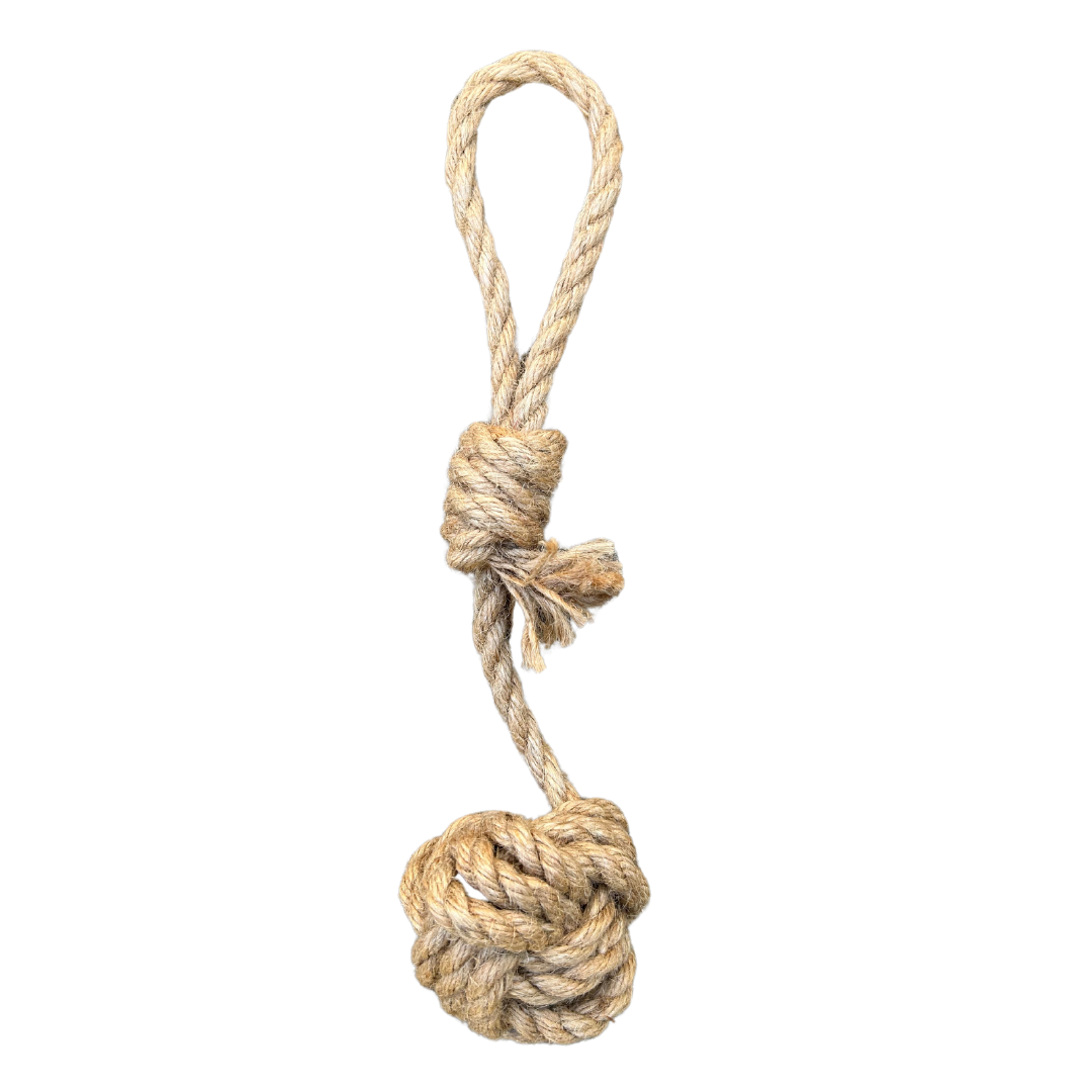 hemp rope dog tug toy - Purrfect Pet Kingdom