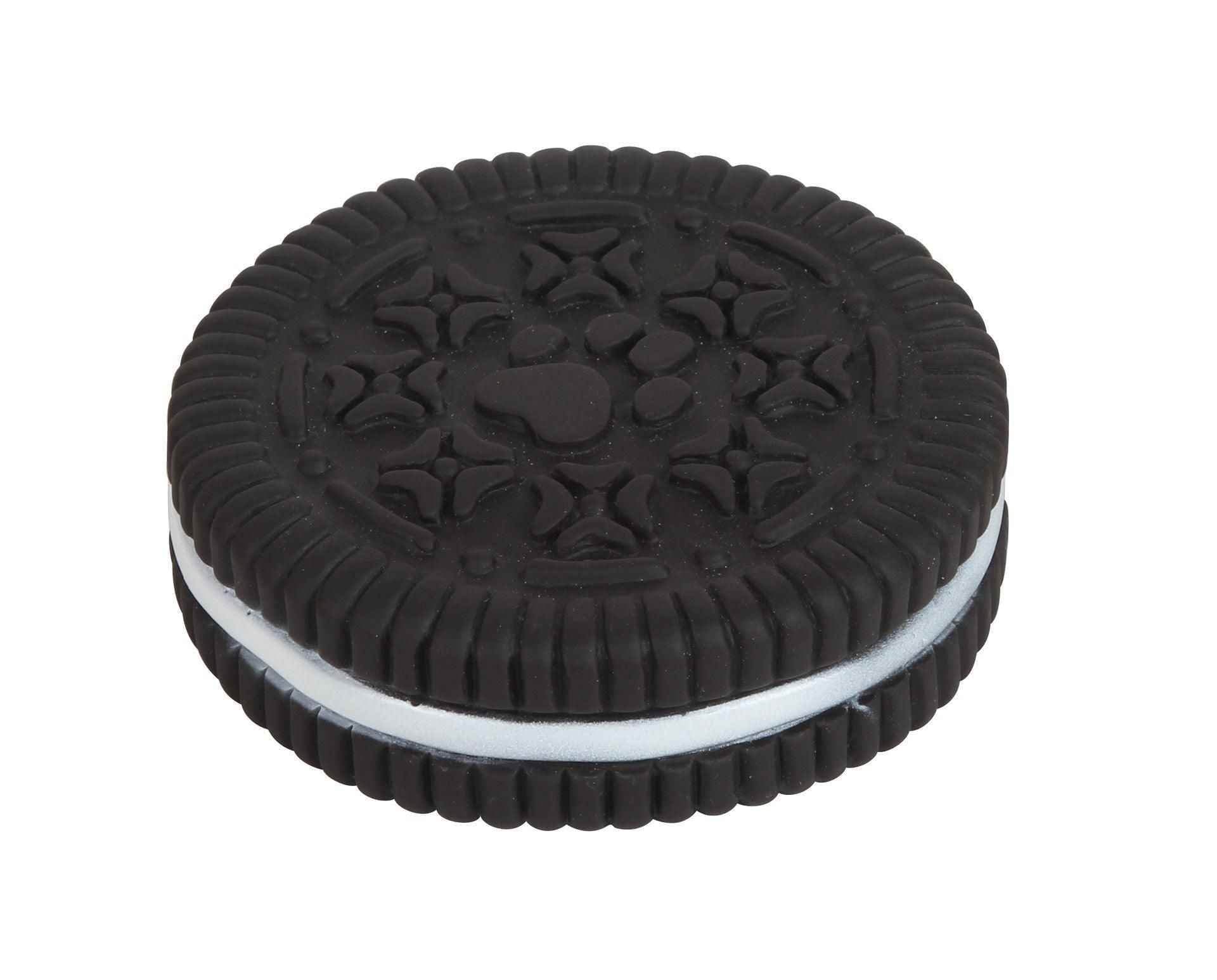 Purrfect Pet Kingdom royal chompers interactive pet toy shaped like a black and white cookie