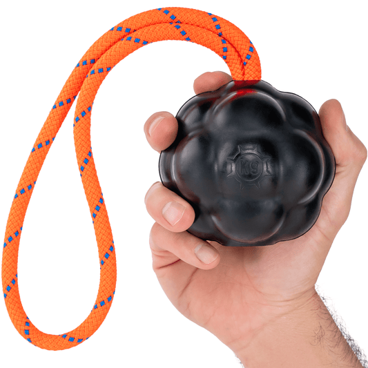 Rumble Rope Ball Interactive Sound Texture Dog Toy 0.75lb ✅
