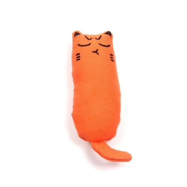 Cute Stevvex Rustle Sound Catnip Toy in pink, perfect for teething and interactive play, ideal for pets and cat accessories.