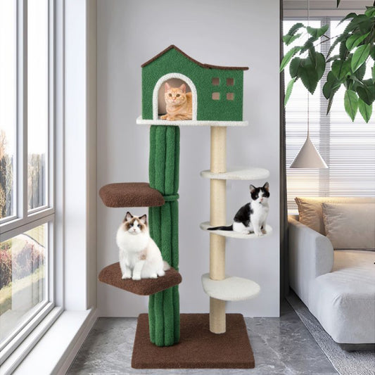 Purrfect Pet Kingdom Safe Indoor Cat Playground Tower Green Purrfect Pet Kingdom