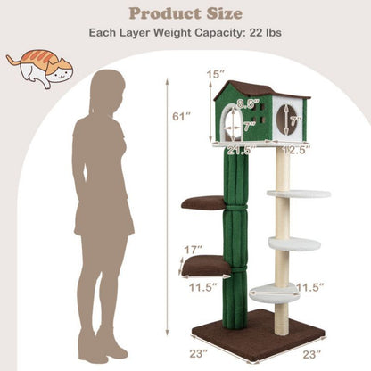 Purrfect Pet Kingdom Safe Indoor Cat Playground Tower Purrfect Pet Kingdom