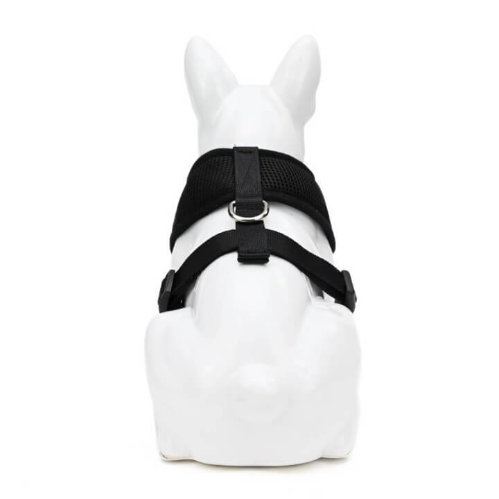 EcoBark Black Dog Harness - Over-the-Head Dog Vest Halter