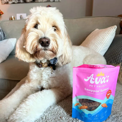 Ava's Pet Palace Crunchy Jerky Dog Treats - Snappin' Salmon