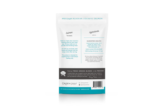 Green Juju Freeze Dried Salmon Trainer Treats 2.5oz 🐟
