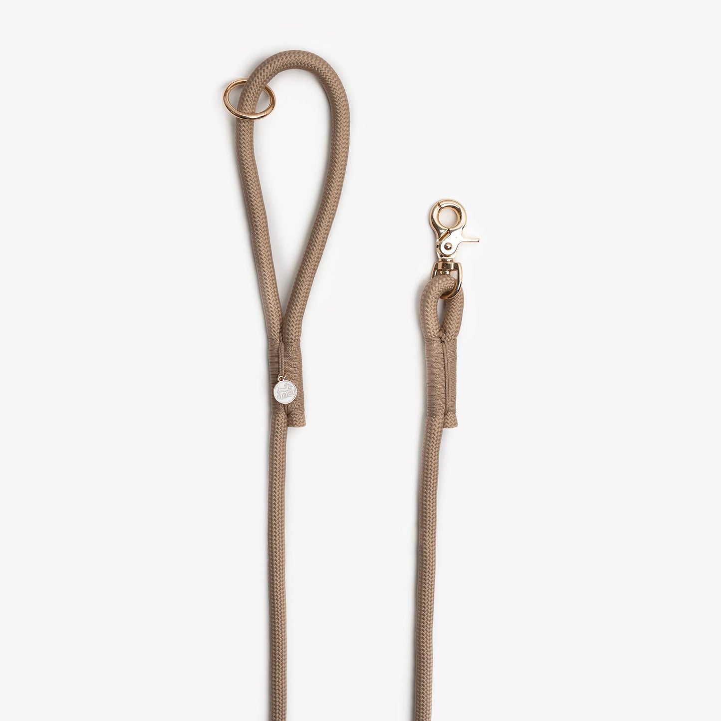 Braided rope leash in sand color by FURLOU, perfect for dogs, priced at $30.00, showcasing durability and style.