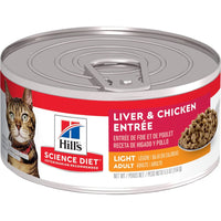 Science Diet Adult Light Liver & Chicken Entr?e (5.5oz)