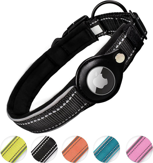 Purrfect Pet Kingdom Secure Apple AirTag Pet Collar S (Neck 12-15") Pink Purrfect Pet Kingdom