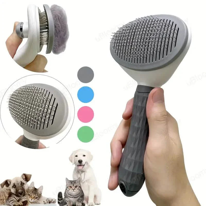 Self Cleaning Slicker Brush Suitable for Pets with Long or