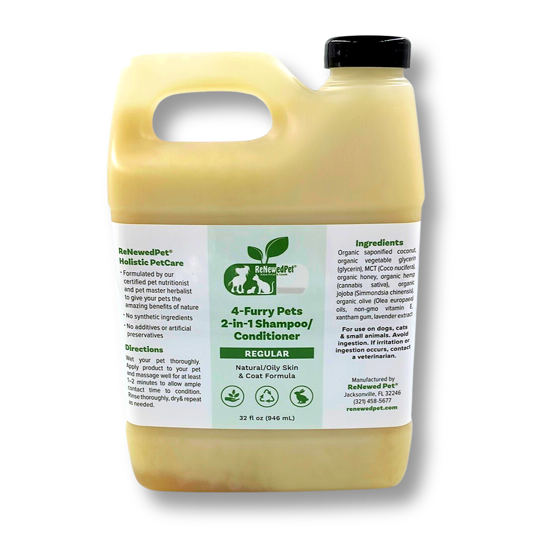 4 - FURRY PETS 2 - IN - 1 *REGULAR SHAMPOO & CONDITIONER - 4 Furry Friends - ReNewedPet