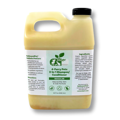 4 - FURRY PETS 2 - IN - 1 *REGULAR SHAMPOO & CONDITIONER - 4 Furry Friends - ReNewedPet