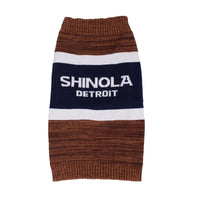 Shinola Brand Stripe Knitted Pet Sweater