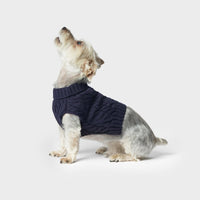 Shinola Cable Knit Pet Sweater