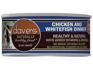 Dave's Naturally Healthy Chicken & Whitefish Cat Food 55oz - Purrfect Pet Kingdom