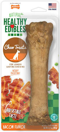 Bacon Dog Chews Healthy Edibles Long Lasting 6.7oz USA 🥓